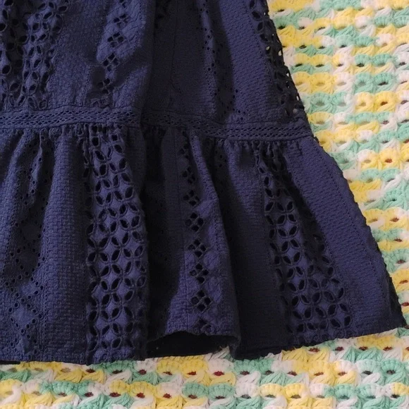 J. Crew Navy Blue Lace Dress - Picture 2 of 7